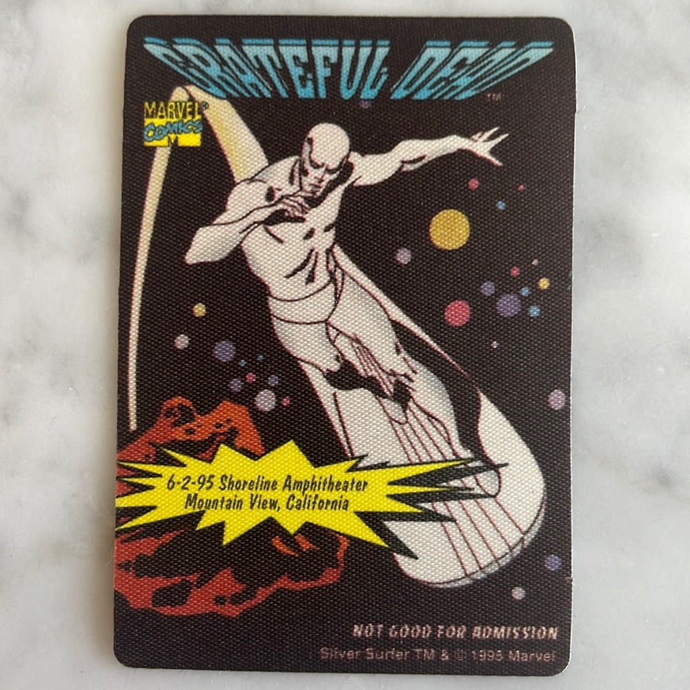 Original Grateful Dead - Marvel Series Backstage Pass - Silver Surfer 6/2/1995